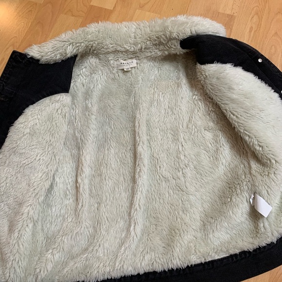 Pacsun Fur Denim Jacket - Picture 8 of 8